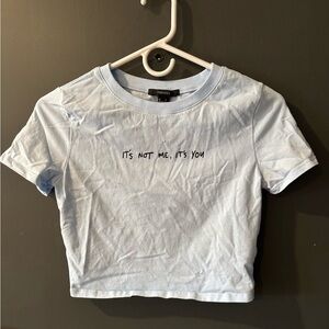 Forever 21 Cropped Graphic Tee